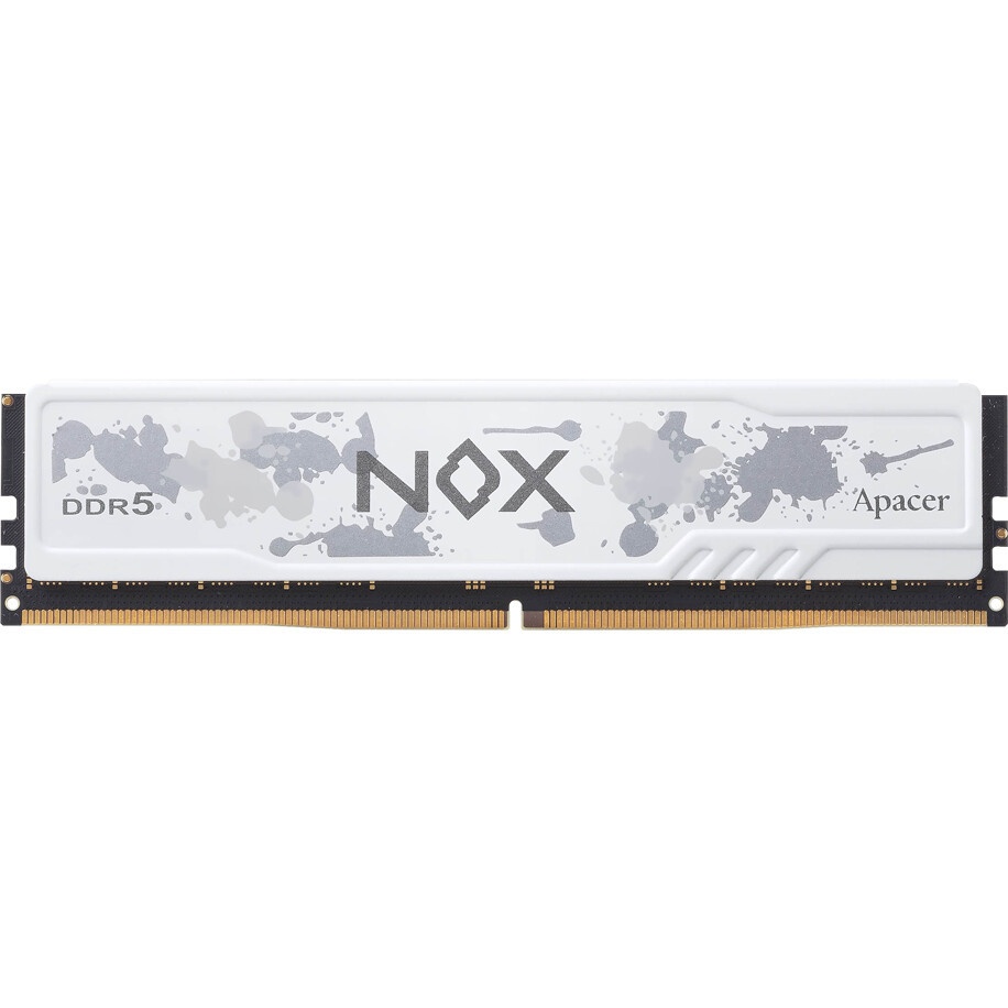 Оперативная память Apacer Nox, DDR5, 16GB (1x16 GB), 6800 MHz, CL40, радиатор, белый, серый