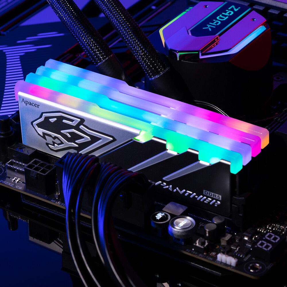 Оперативная память Netac Shadow II, DDR5, 32GB (2x16GB), 5600 MHz, CL46, с радиатором, RGB, черный
