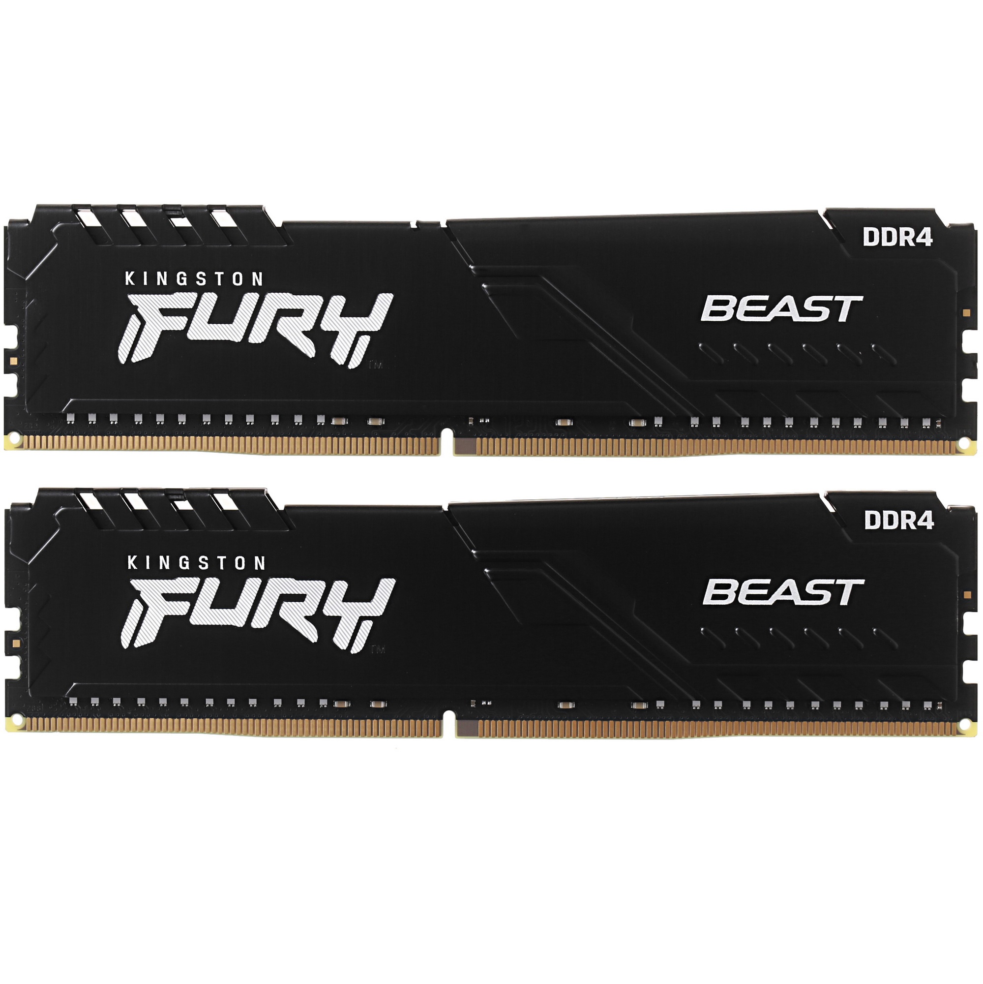 Оперативная память Kingston Fury Beast, DDR4, 64GB (2x32GB), 3200MHz, CL16, чёрный