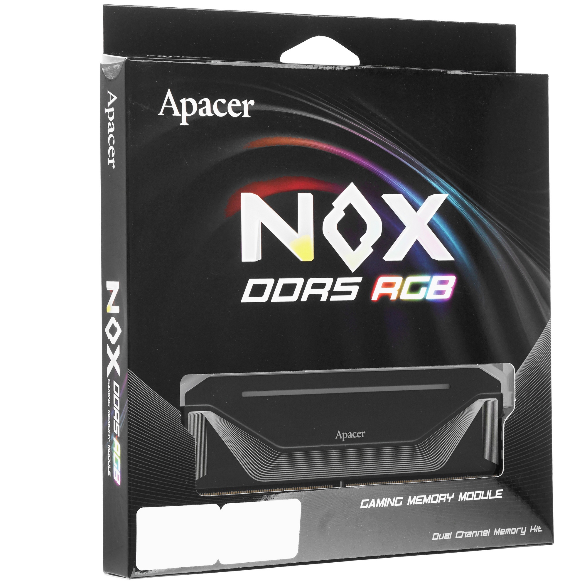 Оперативная память Apacer Nox, DDR5, 32GB (2x16 GB), 6800 MHz, CL34, радиатор, RGB, черный