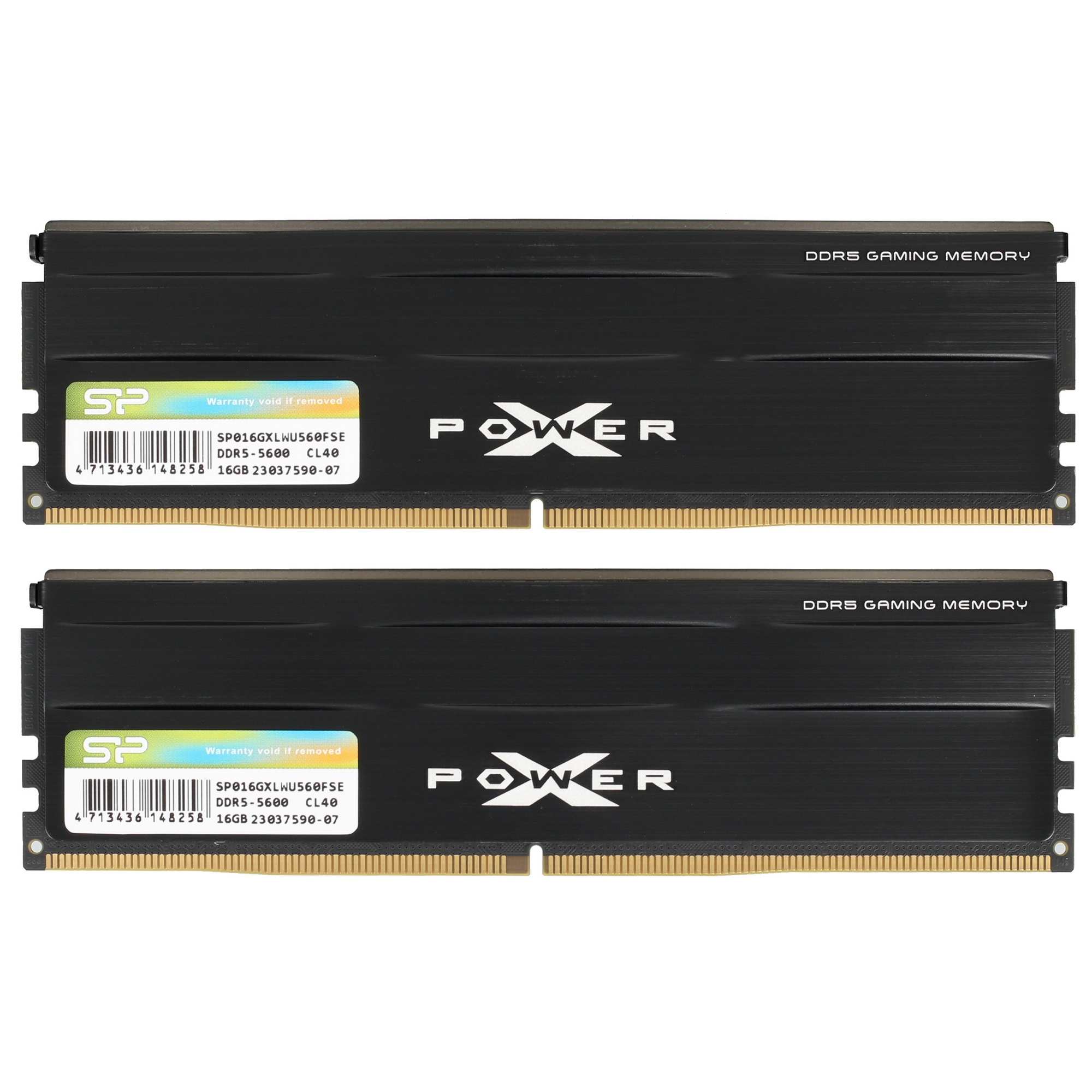 Оперативная память Silicon Power Xpower Zenith, DDR5, 32GB (2x16 GB), 5600 MHz, CL40, радиатор, чёрн