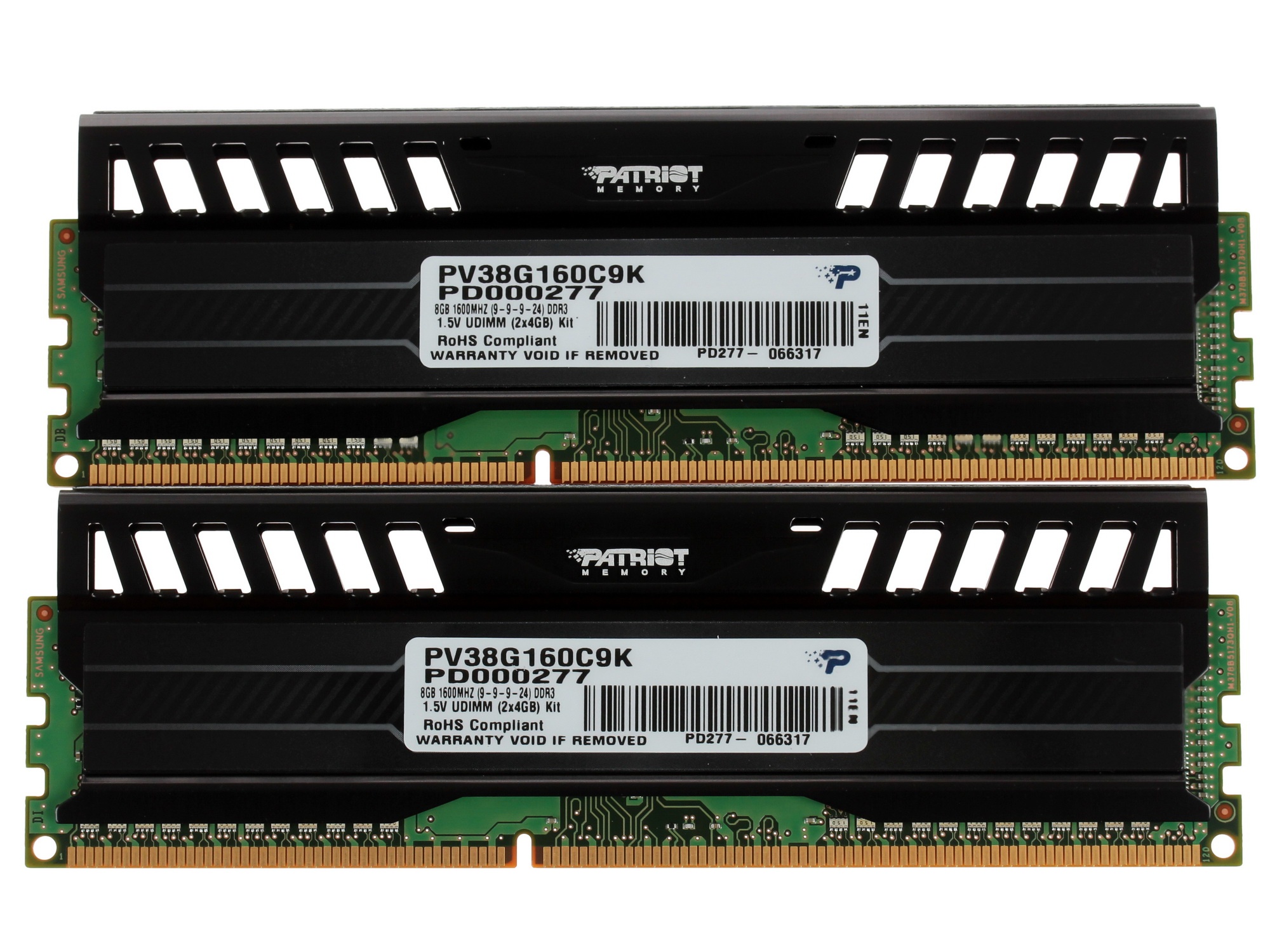 Оперативная память Patriot Viper 3, DDR3, 8GB (2x4 GB), 1600 MHz, CL9, радиатор, черный