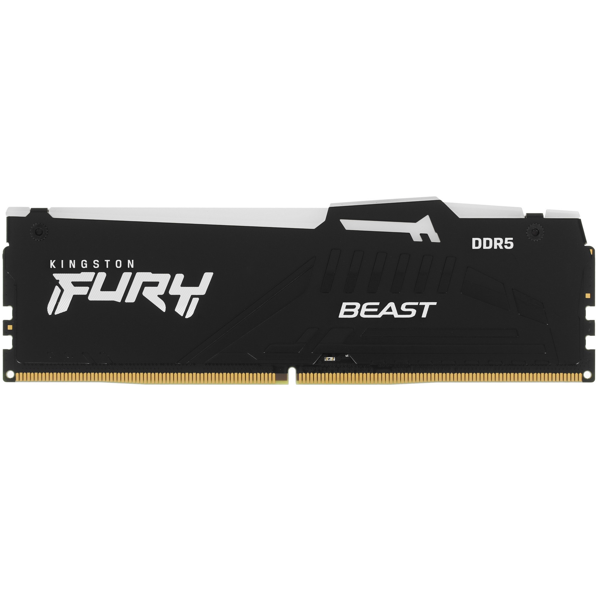 Оперативная память Kingston Fury Beast, DDR5, 16GB (1x16GB), 5200MHz, CL40, с радиаторами, RGB, черн