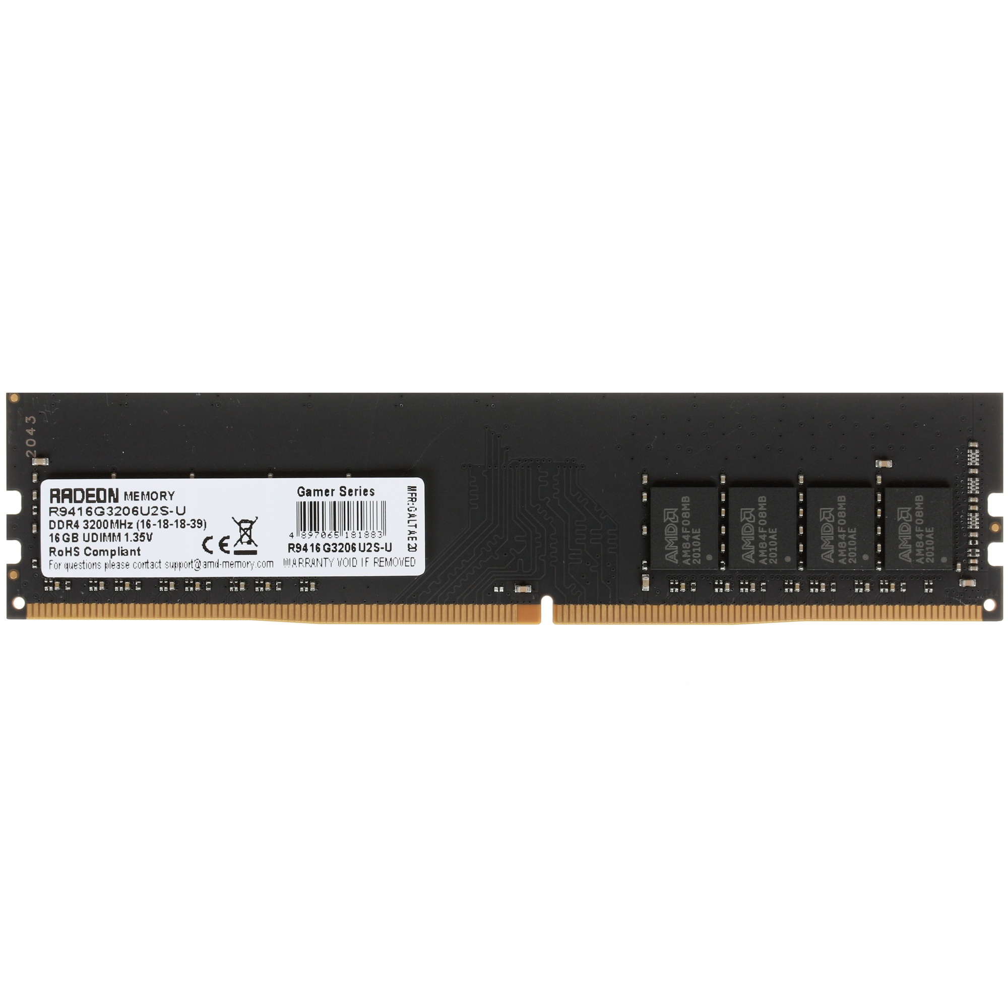 Оперативная память AMD Radeon R9, DDR4, 16GB (1x16GB), 3200MHz, CL16
