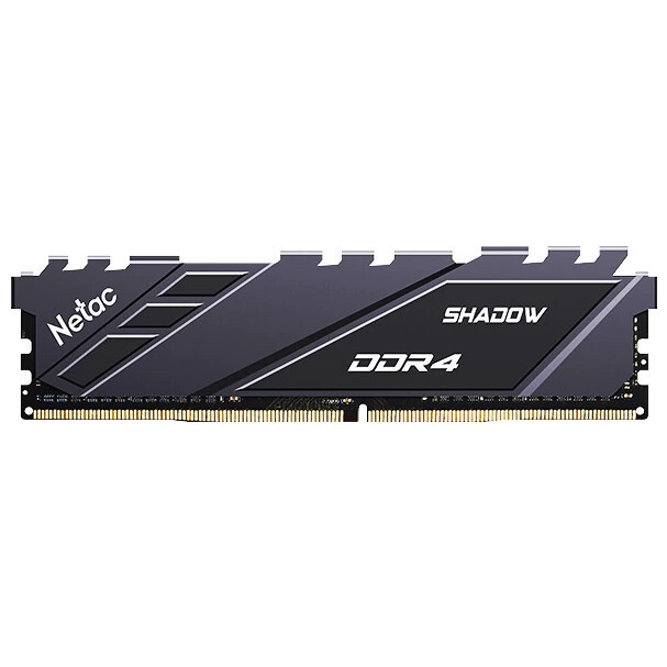 Оперативная память NETAC Shadow, DDR4, 16GB (1x16GB), 3200MHz, CL16, с радиаторами, серый