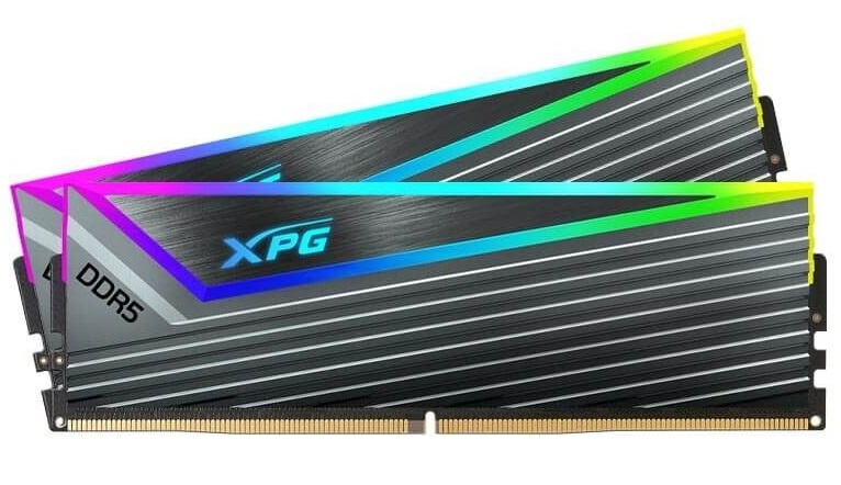 Оперативная память XPG Caster, DDR5, 32GB (2x16GB), 6400MHz, CL32, с радиаторами, ARGB, серый