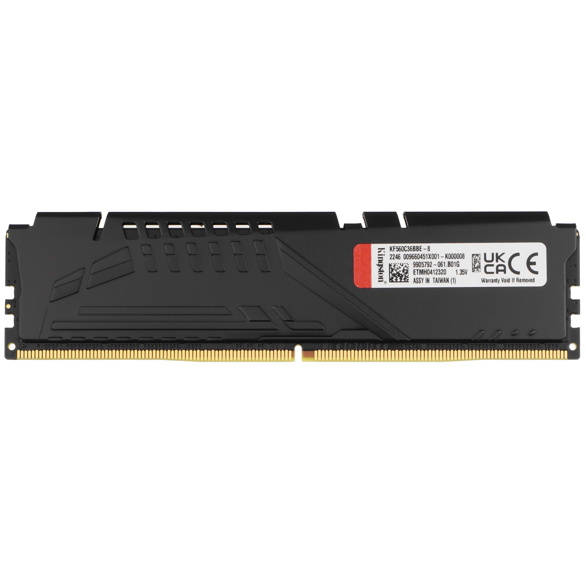 Оперативная память Kingston Fury Beast, DDR5, 8GB (1x8GB), 6000MHz, CL36, с радиатором, черный
