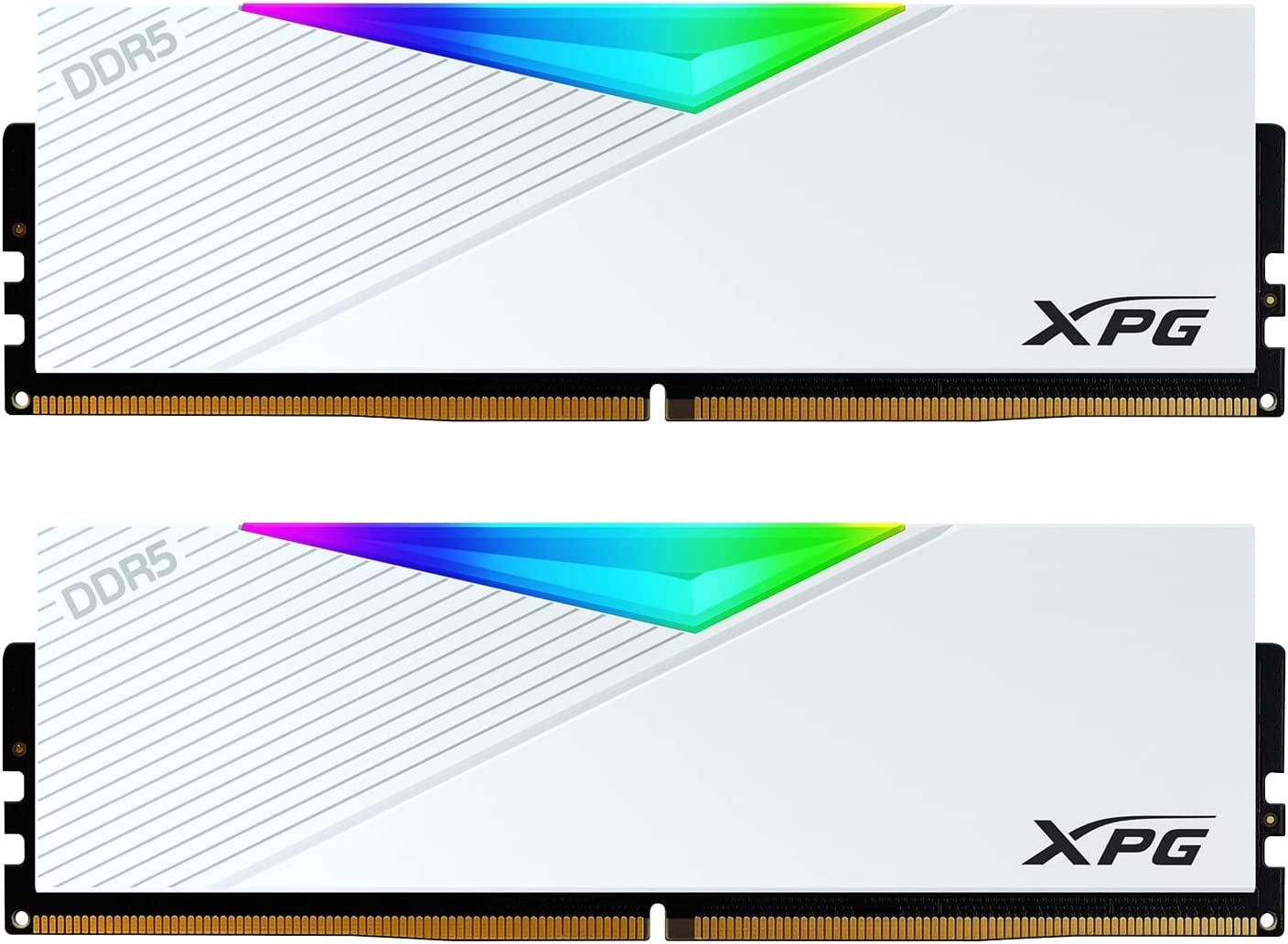 Оперативная память XPG Lancer, DDR5, 32GB (2x16GB), 7200MHz, CL34, с радиаторами, RGB, белый