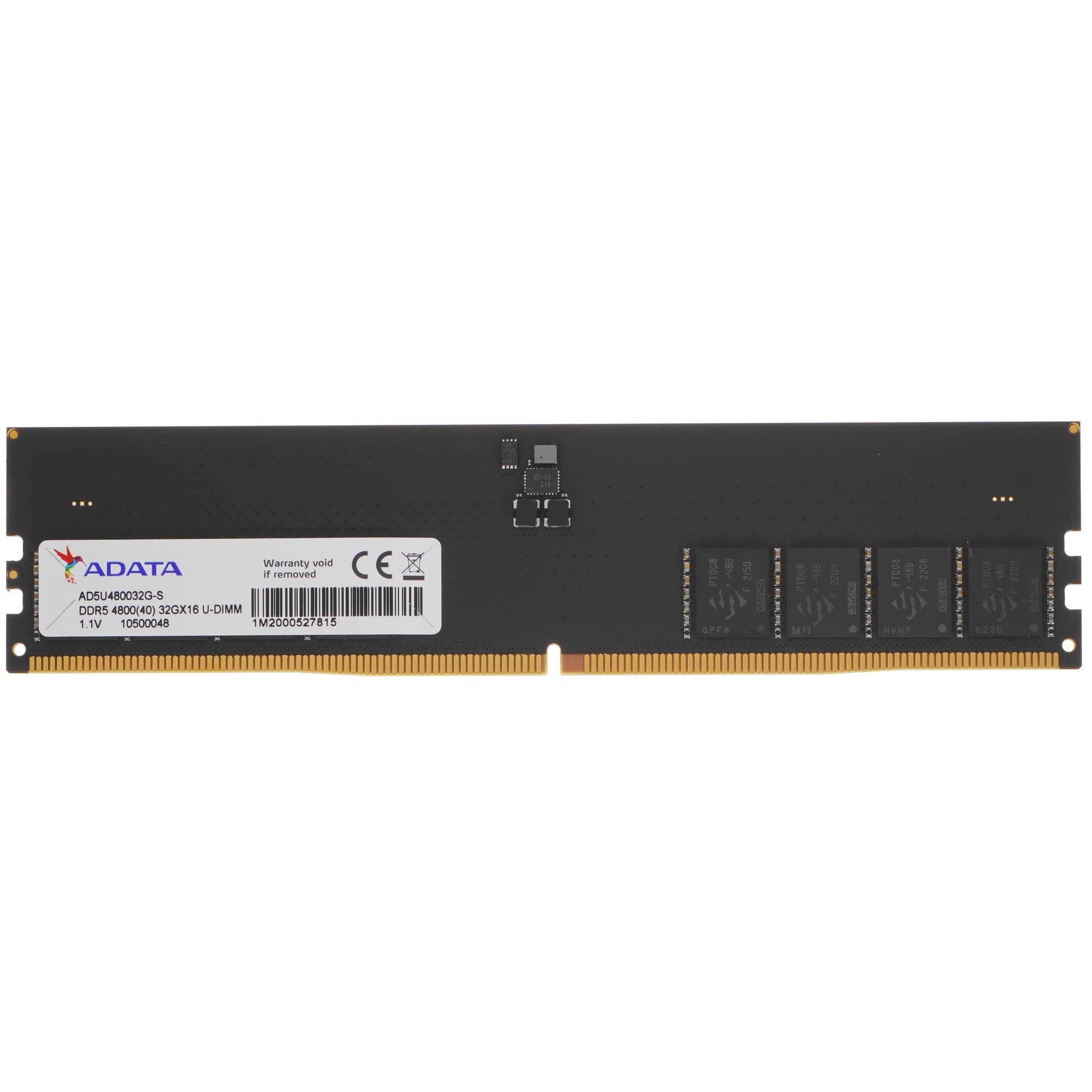 Оперативная память ADATA, DDR5, 32GB (1x32GB), 4800MHz, CL40, UDIMM