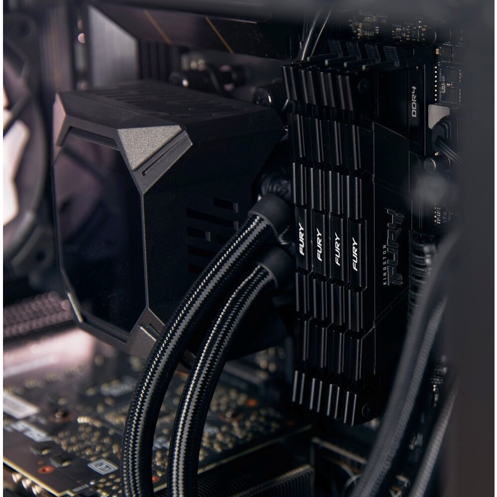 Оперативная память Corsair Vengeance LPX, DDR4, 16GB (2x8GB), 3200MHz, CL16, с радиаторами, черный