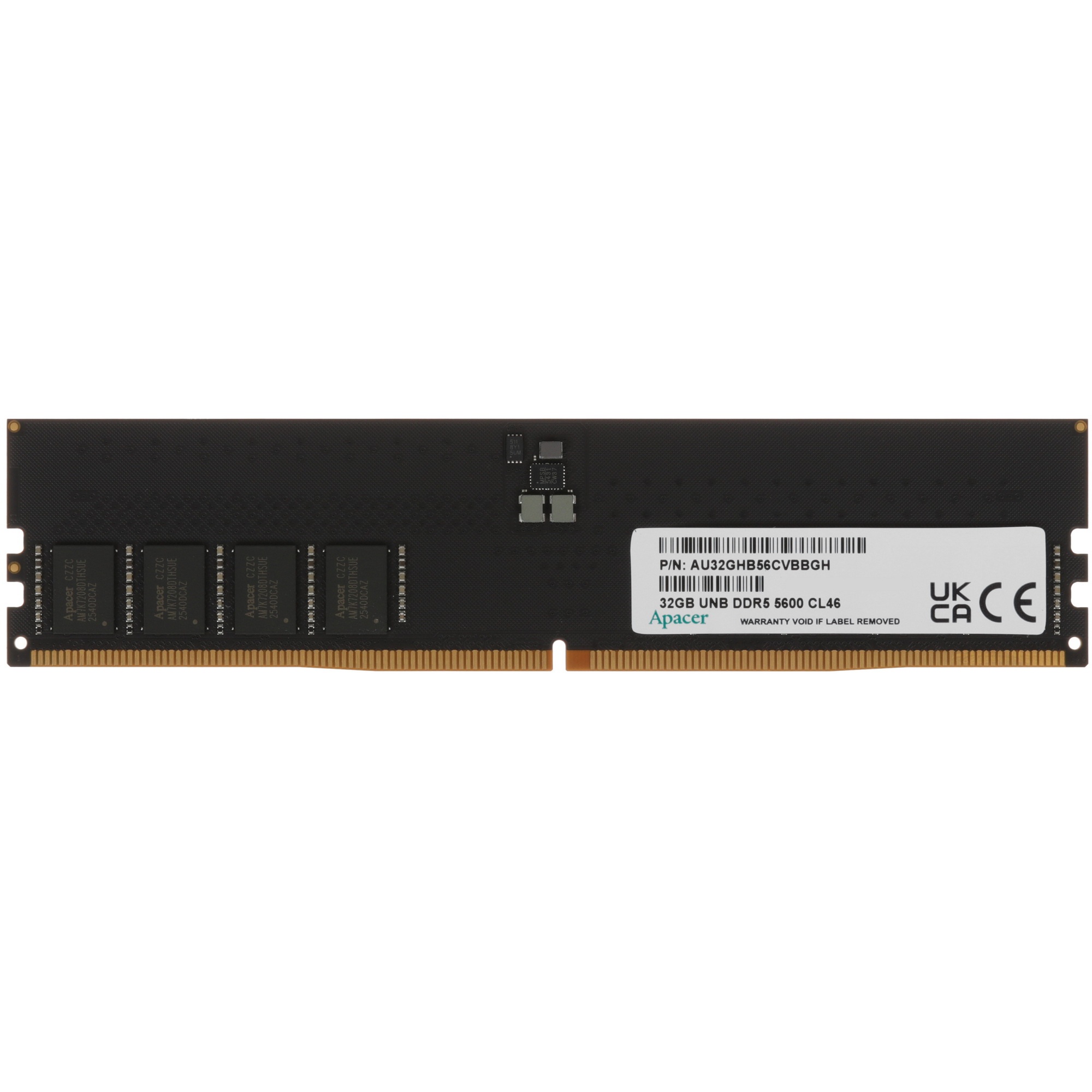 Оперативная память Apacer, DDR5, 32GB (1x32GB), 5600MHz, CL40