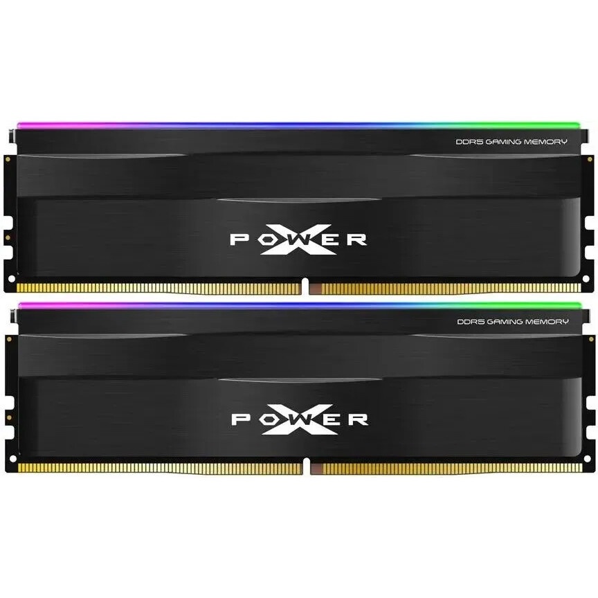 Оперативная память Silicon Power Xpower Pulse, DDR5, 64GB (2x32 GB), 6000 MHz, CL30, радиатор, RGB,
