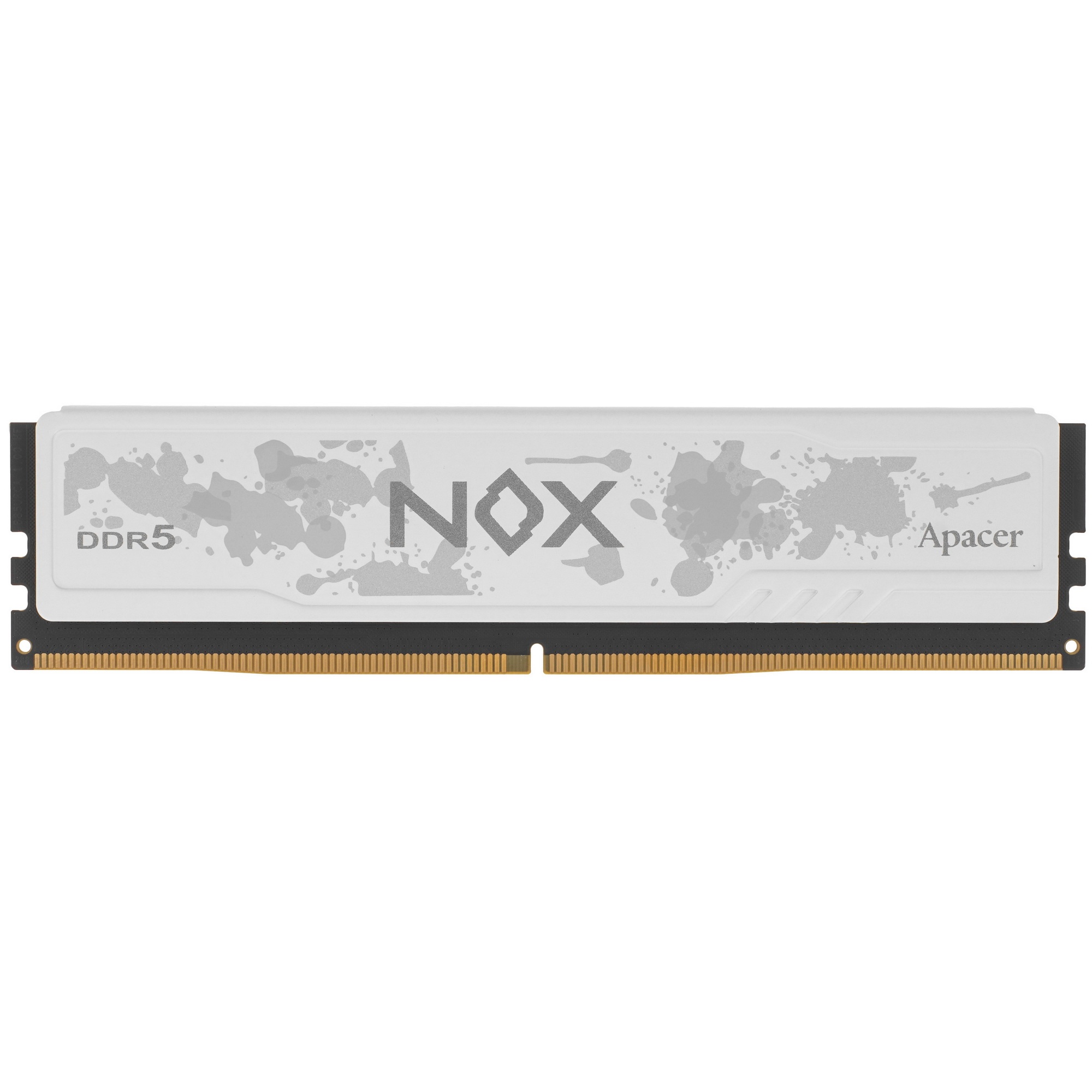 Оперативная память Apacer Nox, DDR5, 16GB (1x16 GB), 5200 MHz, CL40, радиатор, белый