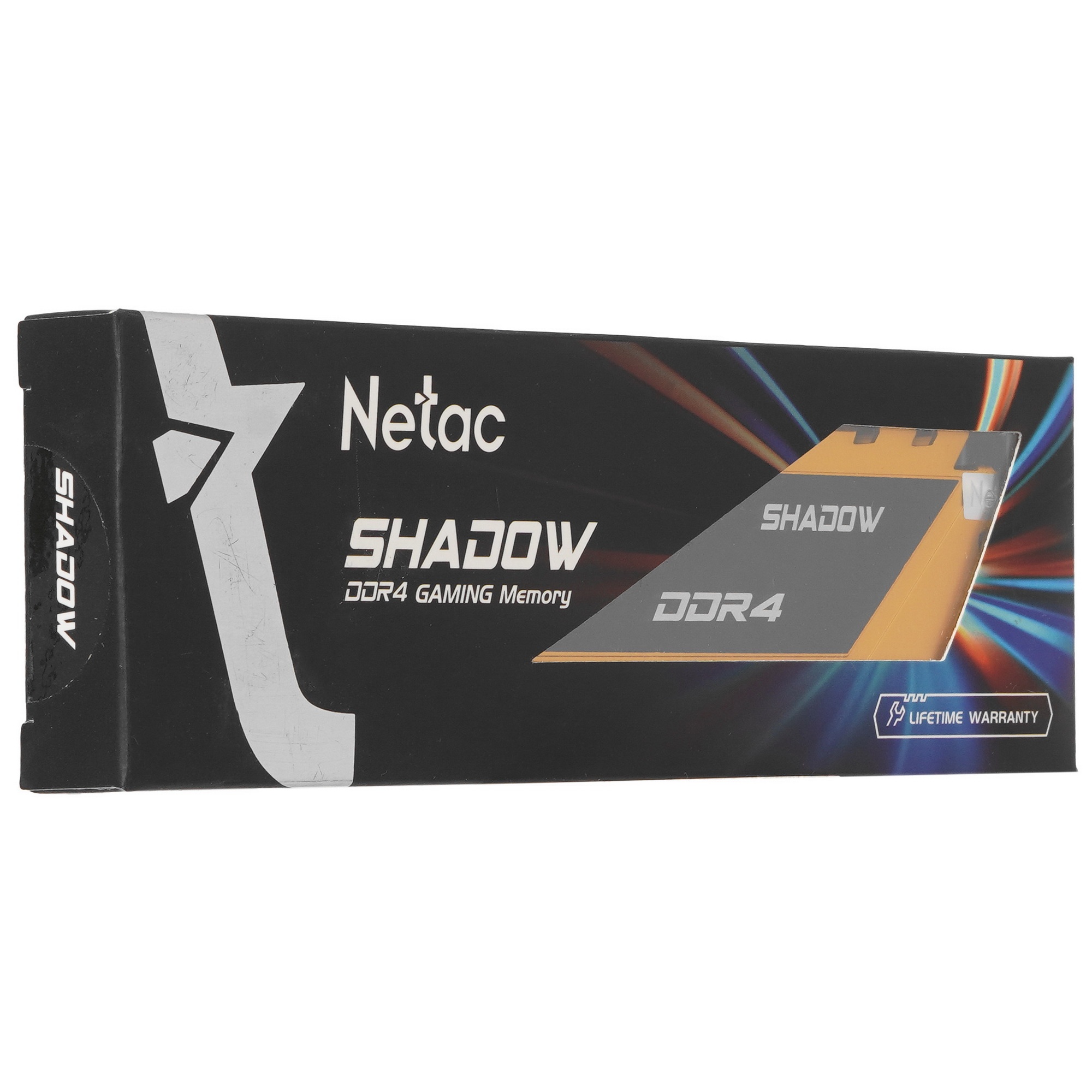 Оперативная память NETAC Shadow, DDR4, 16GB (1x16 GB), 2666 MHz, CL19, радиатор, жёлтый
