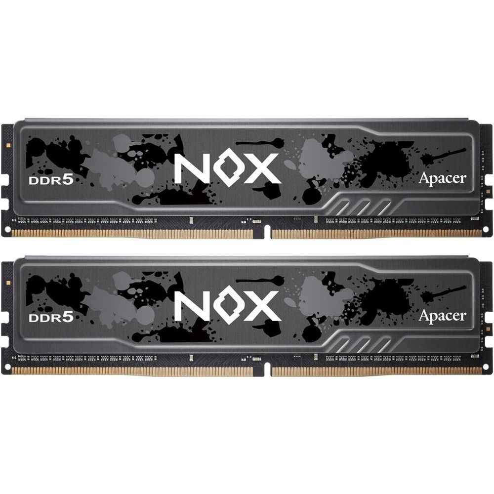 Оперативная память Apacer Nox, DDR5, 32GB (2x16 GB), 6800 MHz, CL40, радиатор, черный