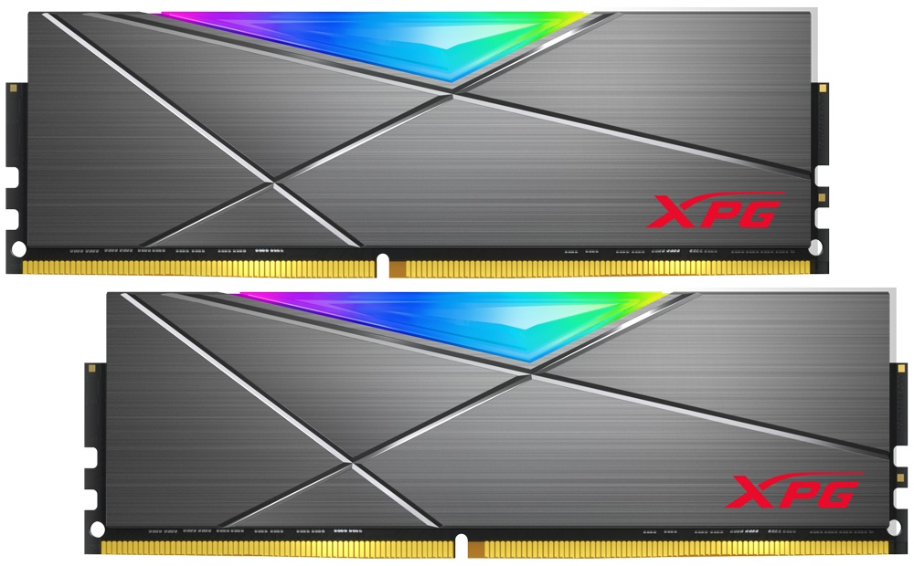 Оперативная память XPG Spectrix D50 RGB, 16GB (2x8GB), DDR4, 3600MHz, CL18, с радиаторами, серый, RG