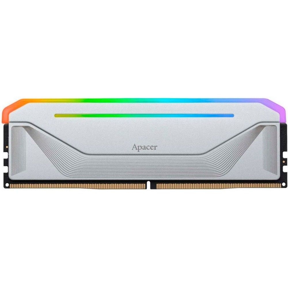 Оперативная память Apacer Nox, DDR5, 32GB (1x32 GB), 6200 MHz, CL40, радиатор, RGB, серебристый