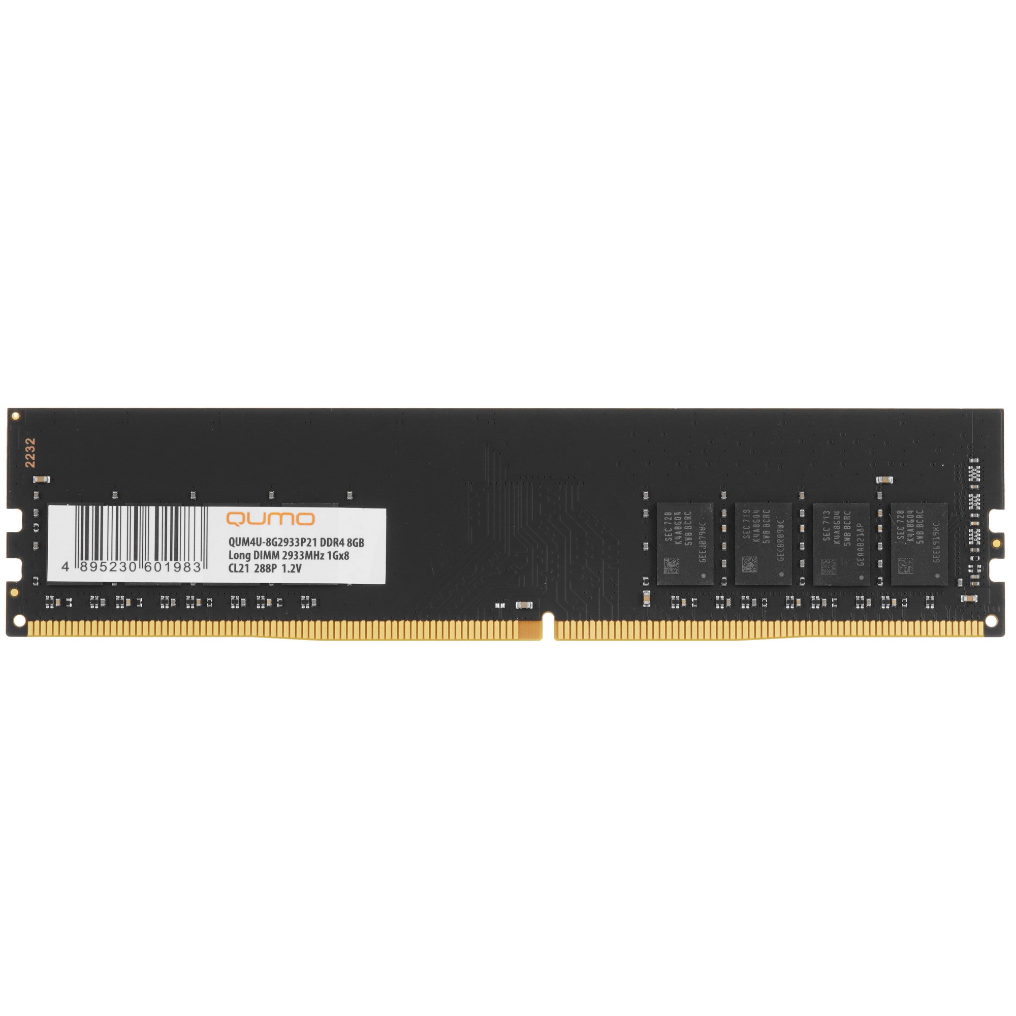 Оперативная память QUMO, DDR4, 8GB (1x8GB), 2933MHz, CL21