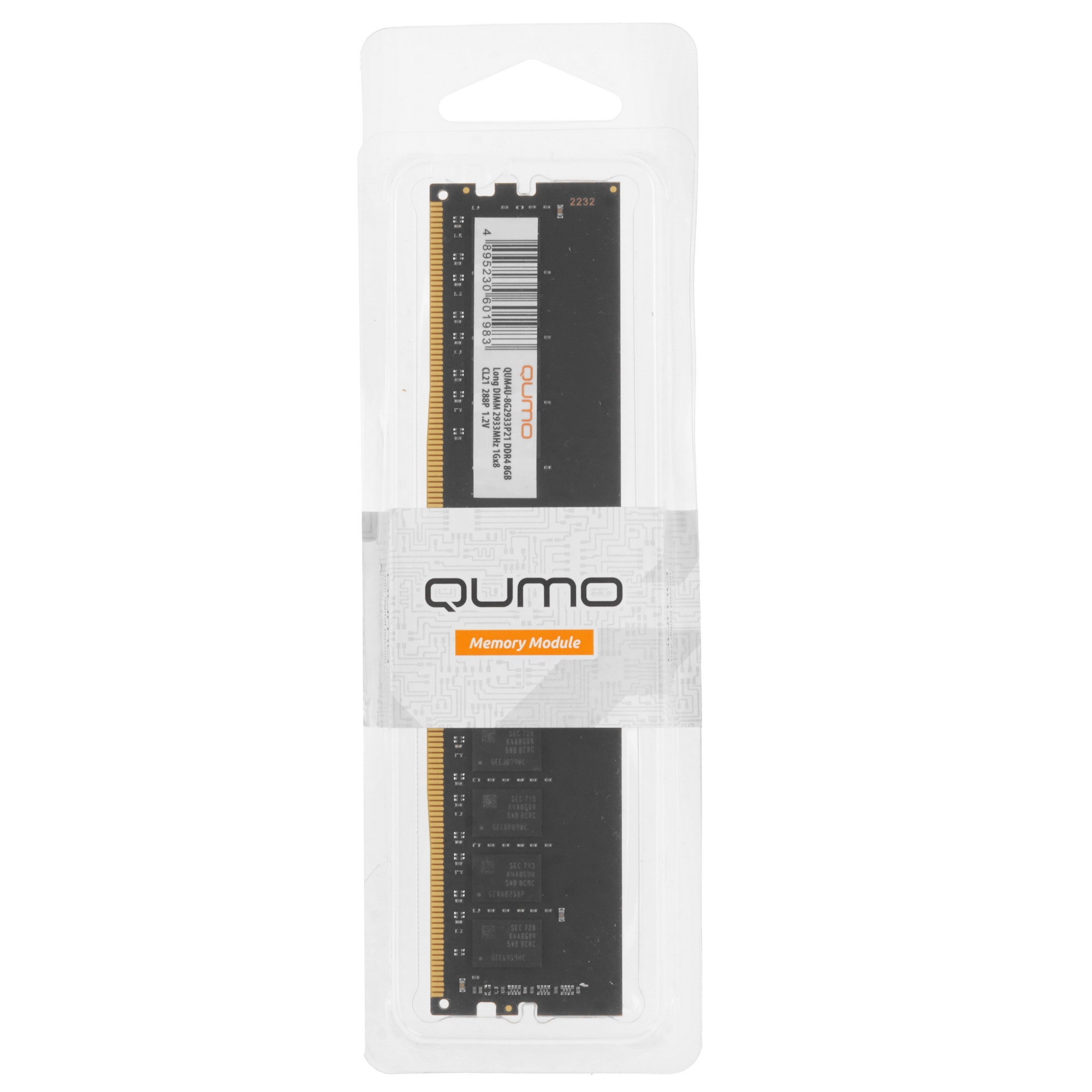 Оперативная память QUMO, DDR4, 8GB (1x8GB), 2933MHz, CL21