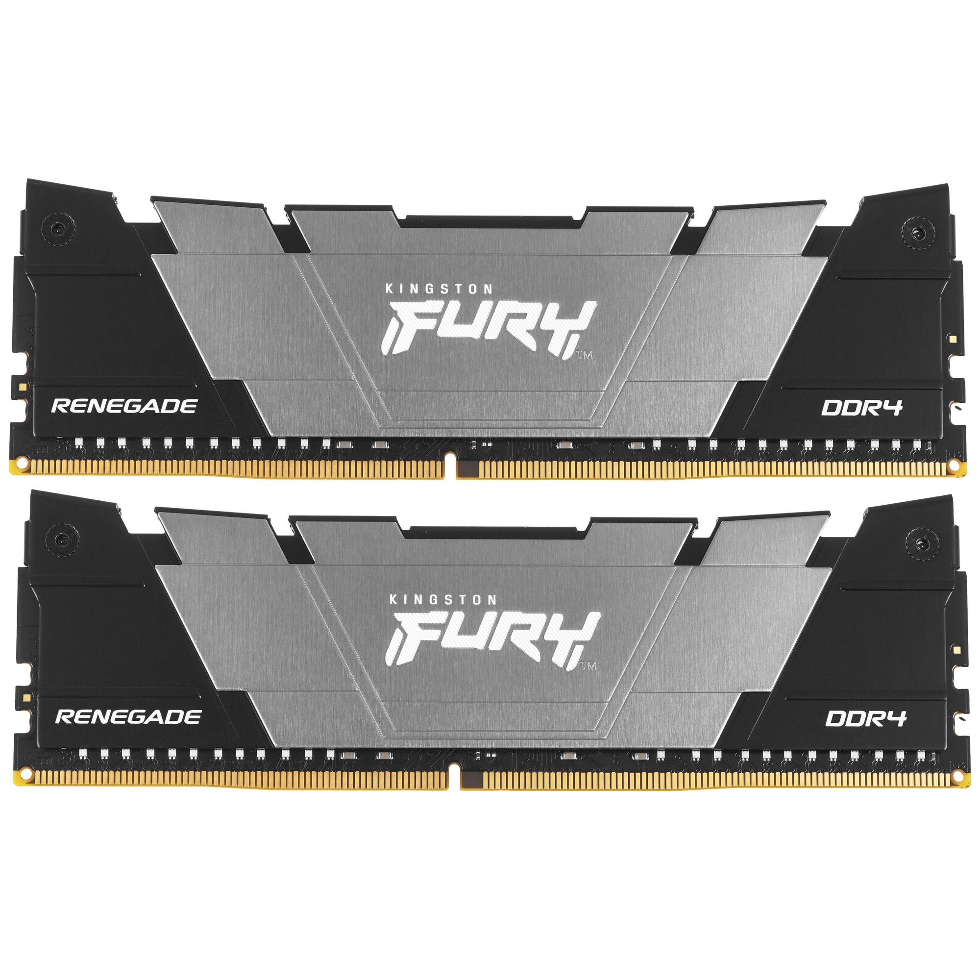 Оперативная память Kingston Fury Renegade, DDR4, 64GB (2x32 GB), 3200 MHz, CL16, с радиатором, чёрны