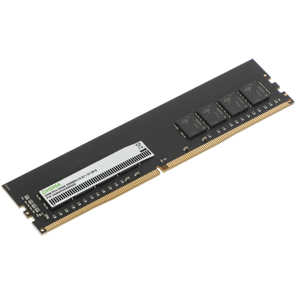 Оперативная память Digma, DDR4, 32GB (1x32GB), 3200MHz, CL22