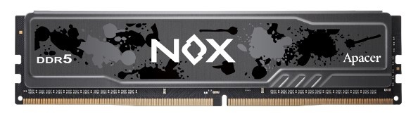 Оперативная память Apacer Nox, DDR5, 32GB (1x32 GB), 6400 MHz, CL40, радиатор, чёрный
