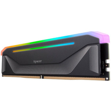 Оперативная память Apacer Nox, DDR5, 16GB (1x16 GB), 6400 MHz, CL36, радиатор, RGB, черный