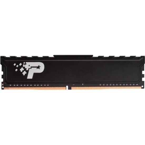 Оперативная память Patriot Signature Premium, DDR4, 8GB (1x8 GB), 3200 MHz, CL22, радиатор, чёрный