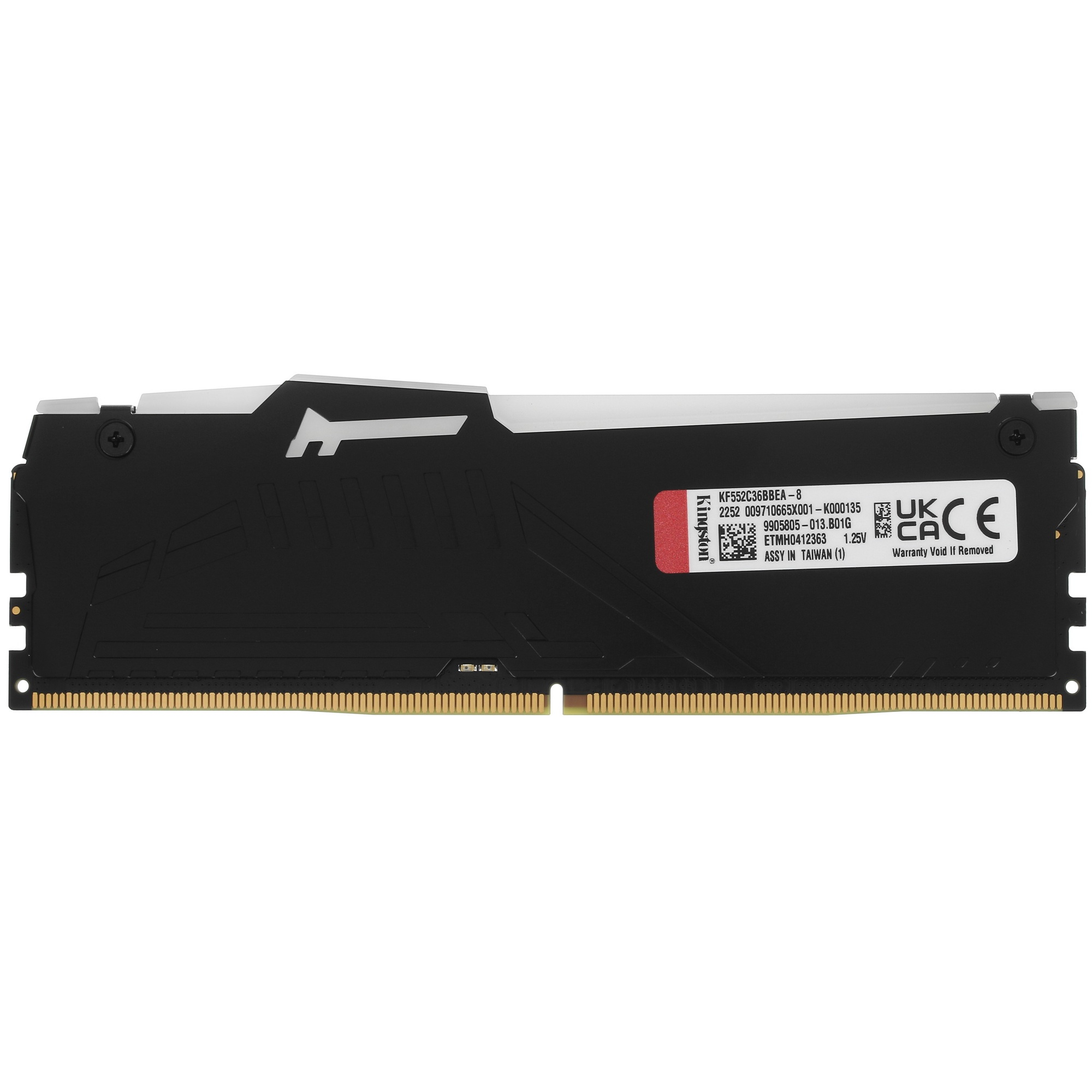 Оперативная память Kingston Fury Beast Expo, DDR5, 8GB (1x8GB), 5200MHz, CL36, с радиатором, RGB, че