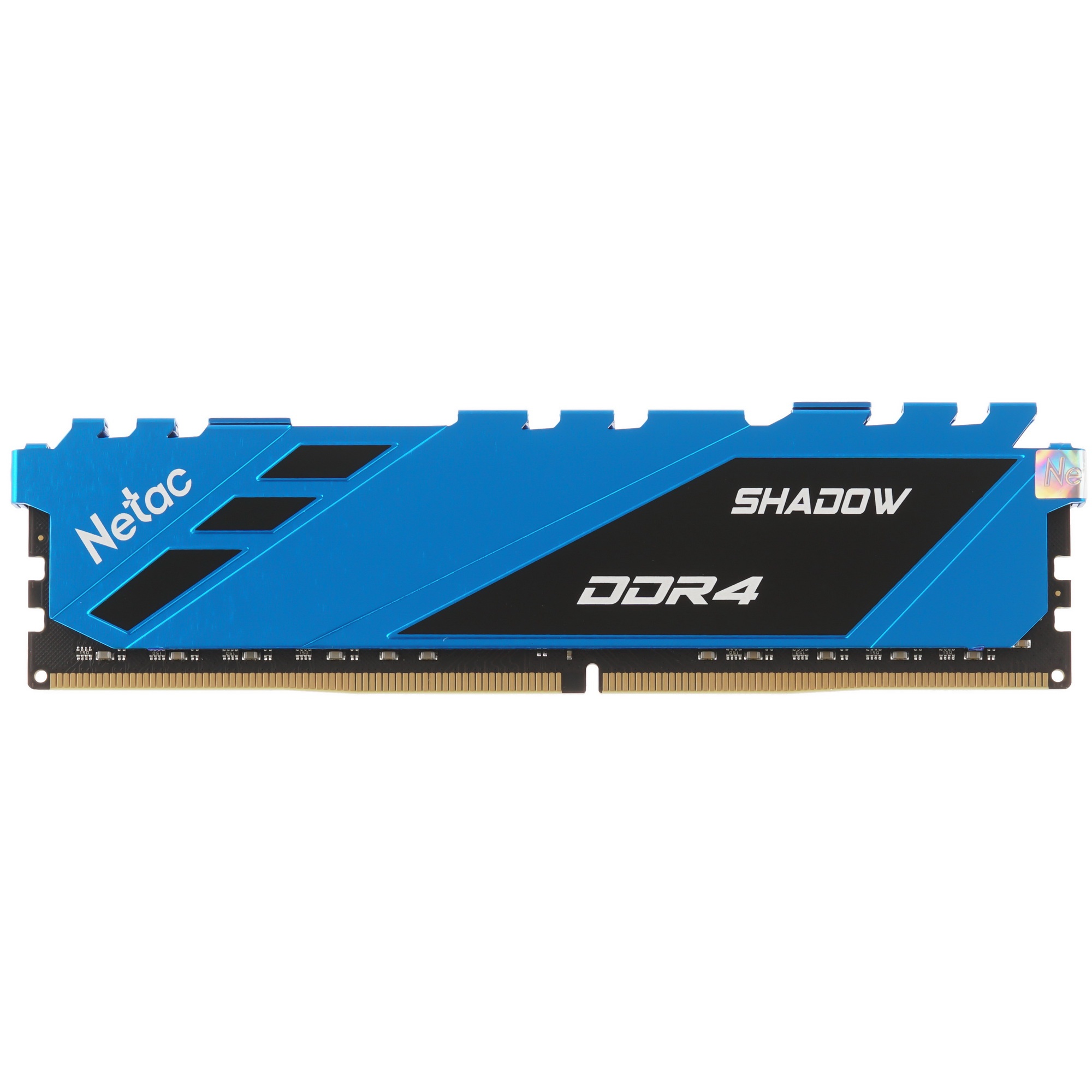 Оперативная память NETAC Shadow, DDR4, 8GB (1x8GB), 2666MHz, CL19, с радиаторами, синий