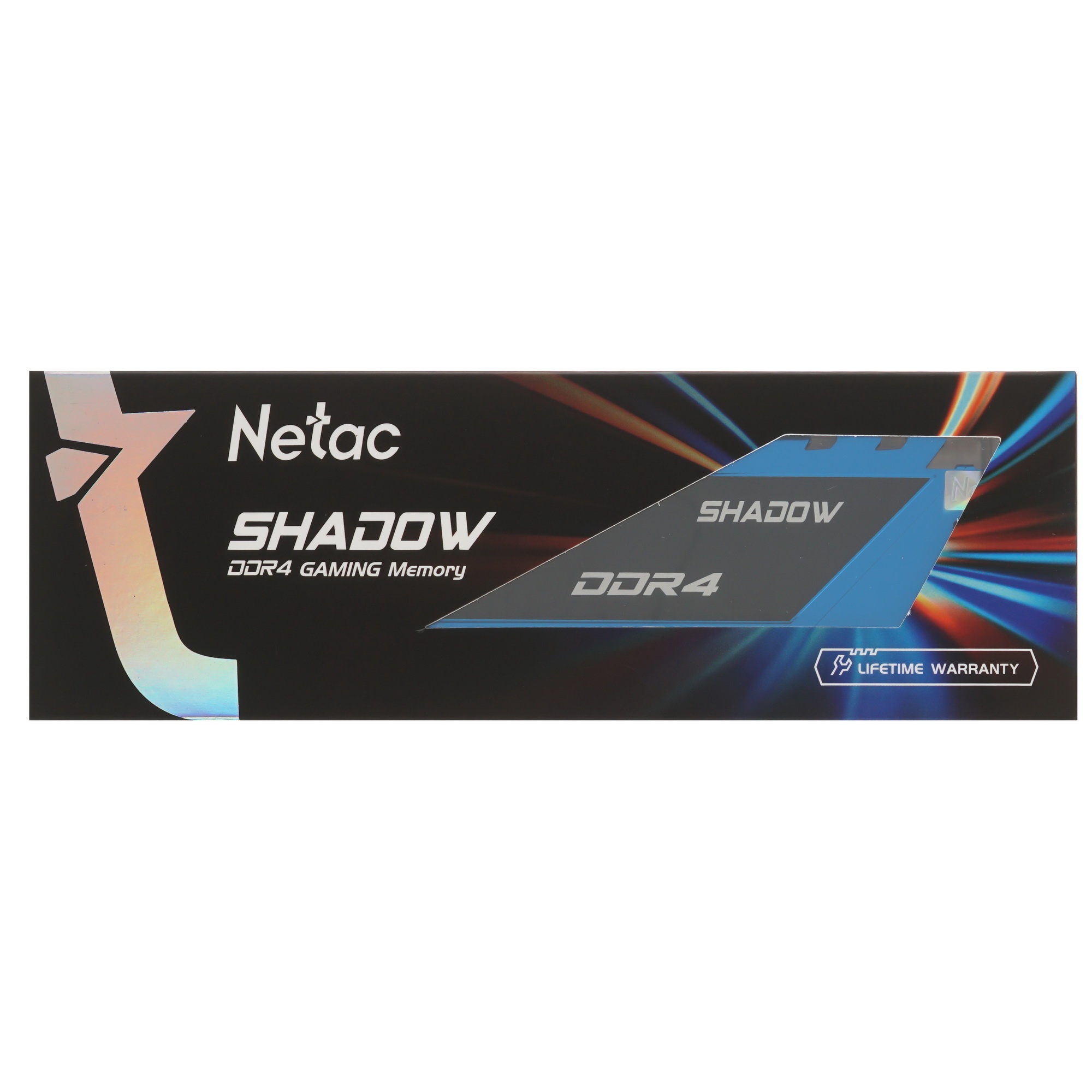 Оперативная память NETAC Shadow, DDR4, 8GB (1x8GB), 2666MHz, CL19, с радиаторами, синий