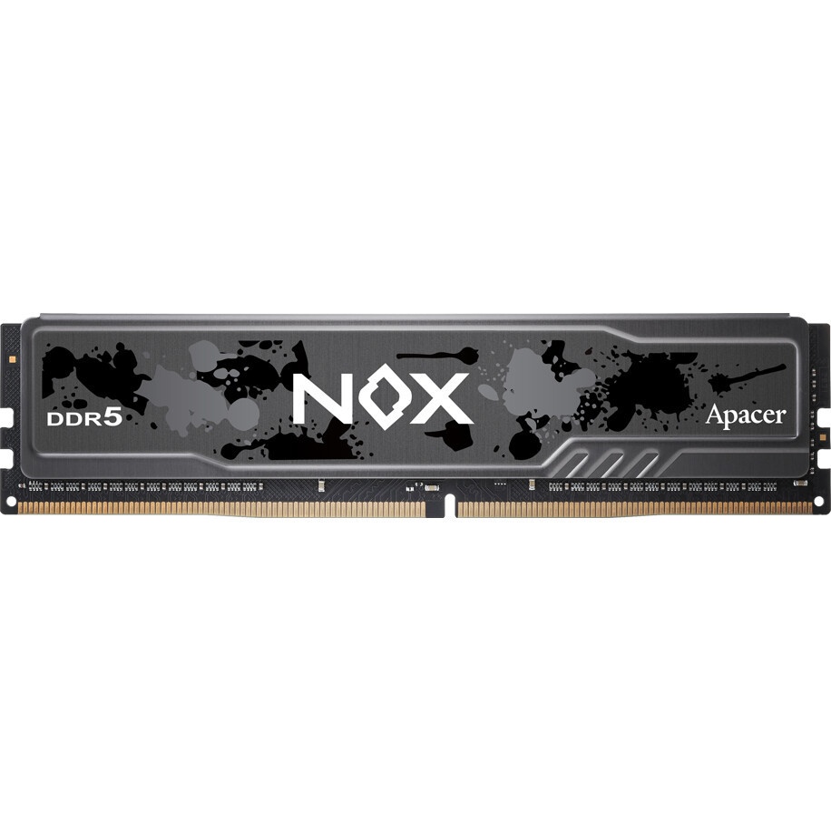 Оперативная память Apacer Nox, DDR5, 32GB (1x 32GB), 6400MHz, CL40, DIMM, с радиатором, черный