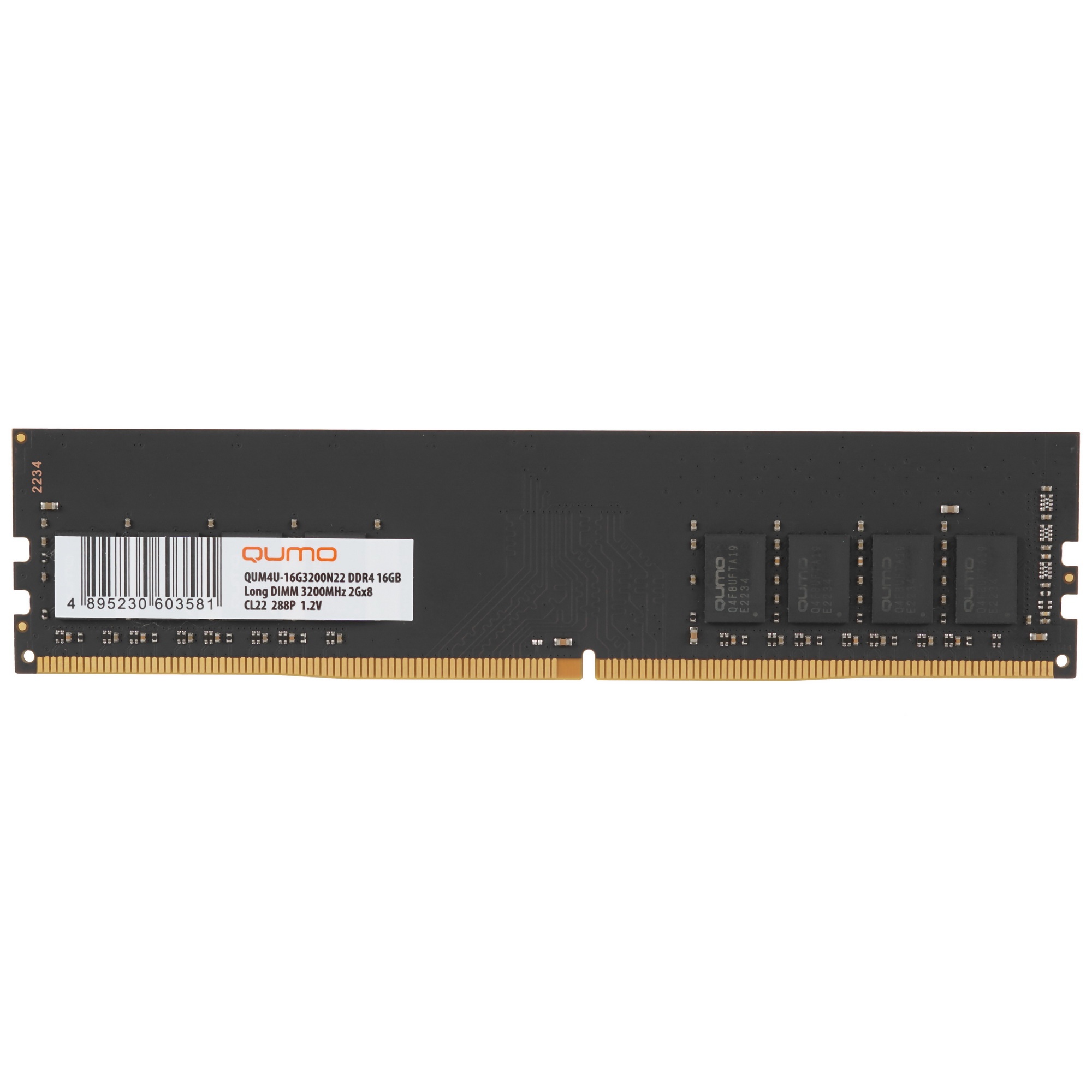 Оперативная память QUMO, DDR4, 16GB (1x16GB), 3200MHz, CL22