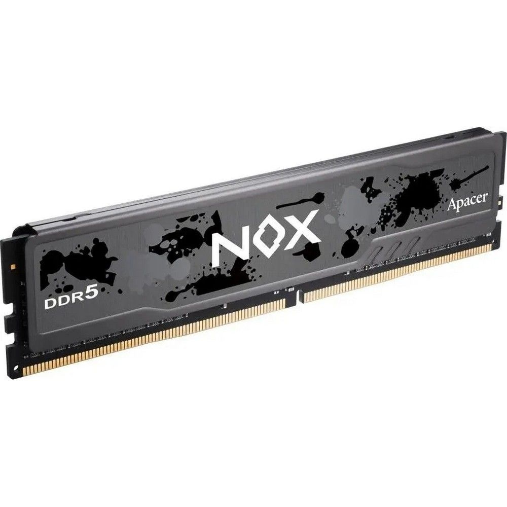 Оперативная память Apacer Nox, DDR5, 32GB (1x32 GB), 6200 MHz, CL40, радиатор, черный