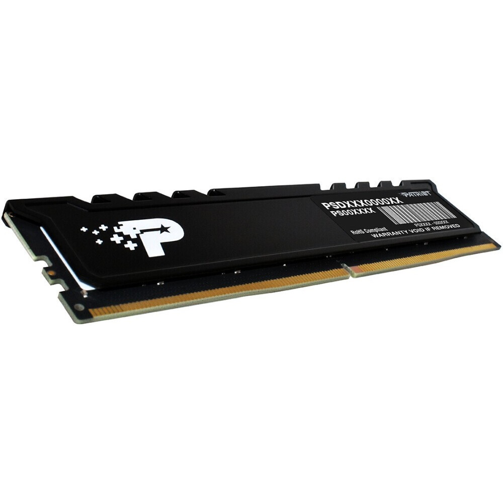 Оперативная память Patriot Signature Premium, DDR5, 16GB (1x16 GB), 5600 MHz, CL46, радиатор, черный