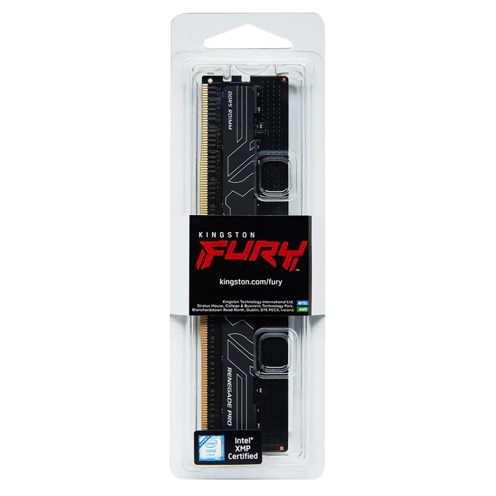 Оперативная память Kingston Fury Renegade Pro, DDR5, 32GB (1x32GB), 6000MHz, CL32, ECC, RDIMM