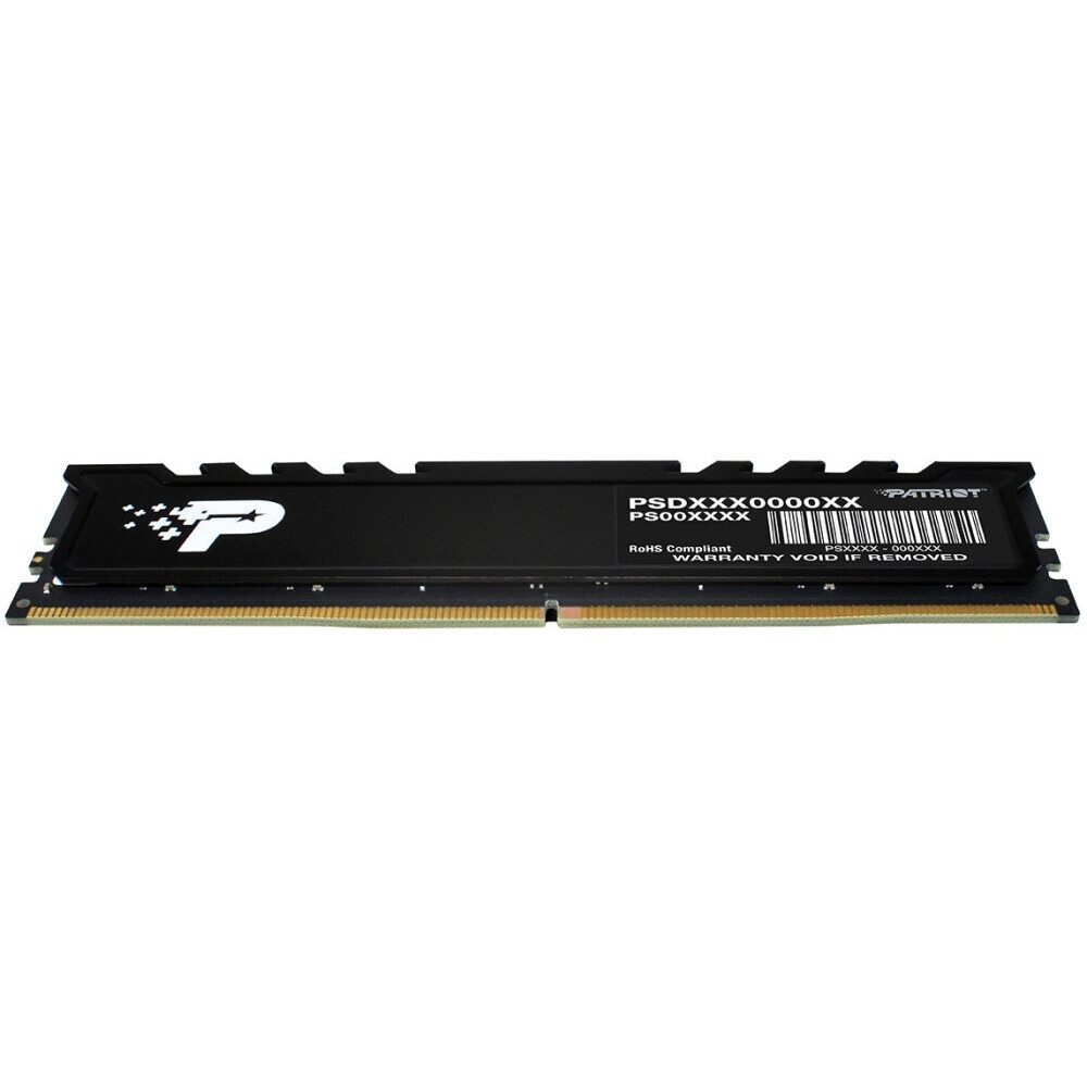Оперативная память Patriot Signature Premium, DDR5, 8GB (1x8 GB), 5200 MHz, CL42, радиатор, черный