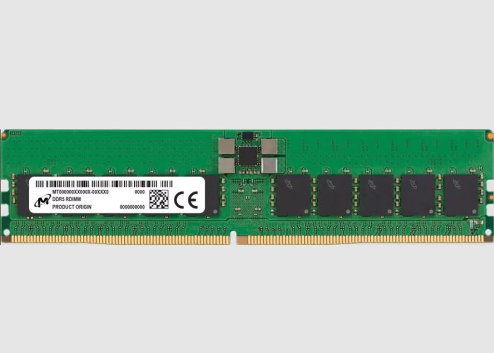 Оперативная память Micron, DDR5, 64GB (1x64 GB), 4800 MHz, CL40, ECC, RDIMM, OEM