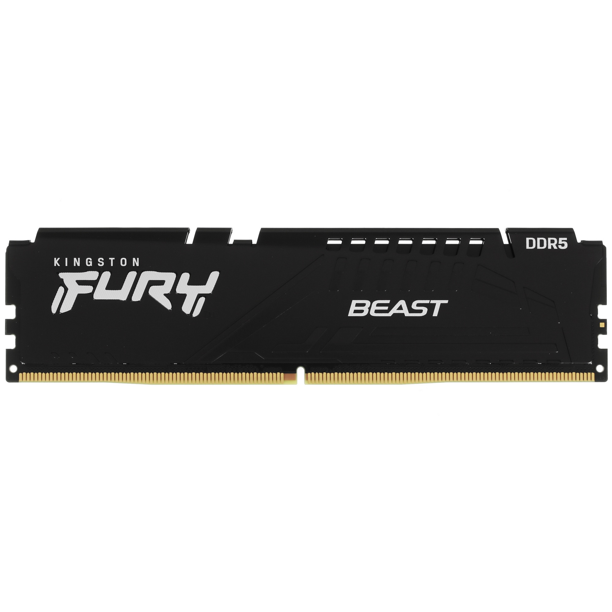 Оперативная память Kingston Fury Beast, DDR5, 32GB (1x32GB), 5200MHz, CL40, радиатор, чёрный