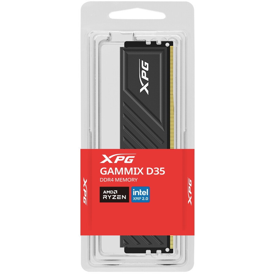 Оперативная память XPG Gammix D35, 32GB (1x32GB), DDR4, 3600MHz, CL18, с радиатором, черный