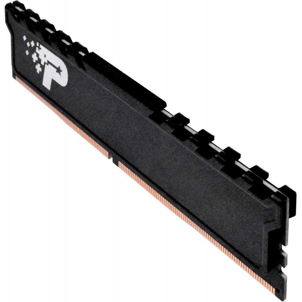 Оперативная память Patriot Signature, DDR4, 4GB (1x4 GB), 2400 MHz, CL17, радиатор, чёрный