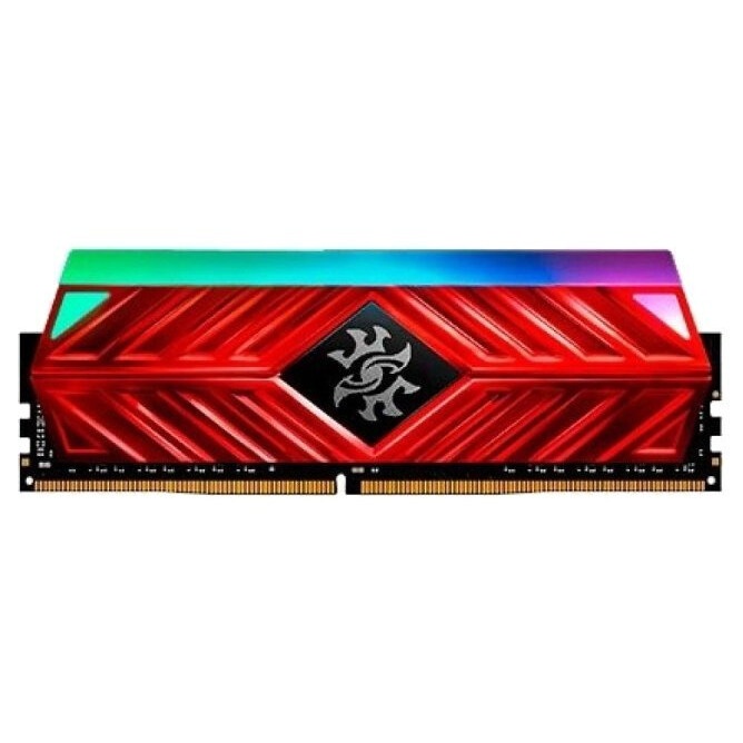Оперативная память XPG Spectrix D41 RGB, DDR4, 8GB (1x8GB), 3200MHz, CL16, с радиатором, красный, RG