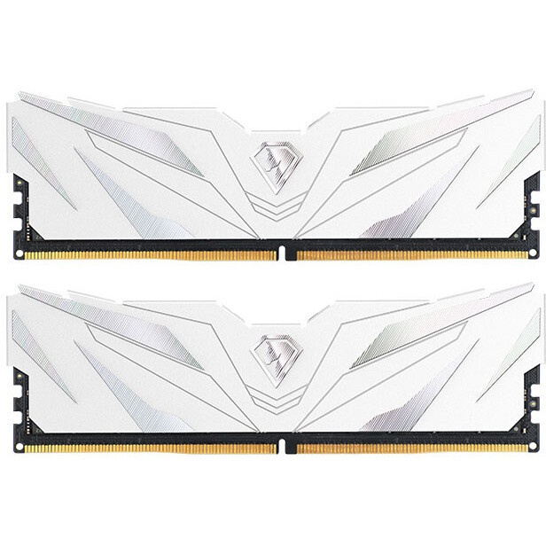 Оперативная память Netac Shadow II, DDR5, 32GB (2x16GB), 5600 MHz, CL46, с радиатором, RGB, белый
