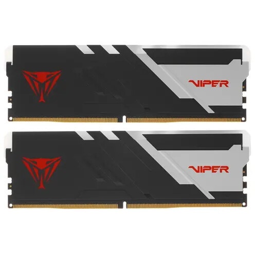 Оперативная память Netac Shadow II, DDR5, 32GB (2x16GB), 5600 MHz, CL46, с радиатором, RGB, белый