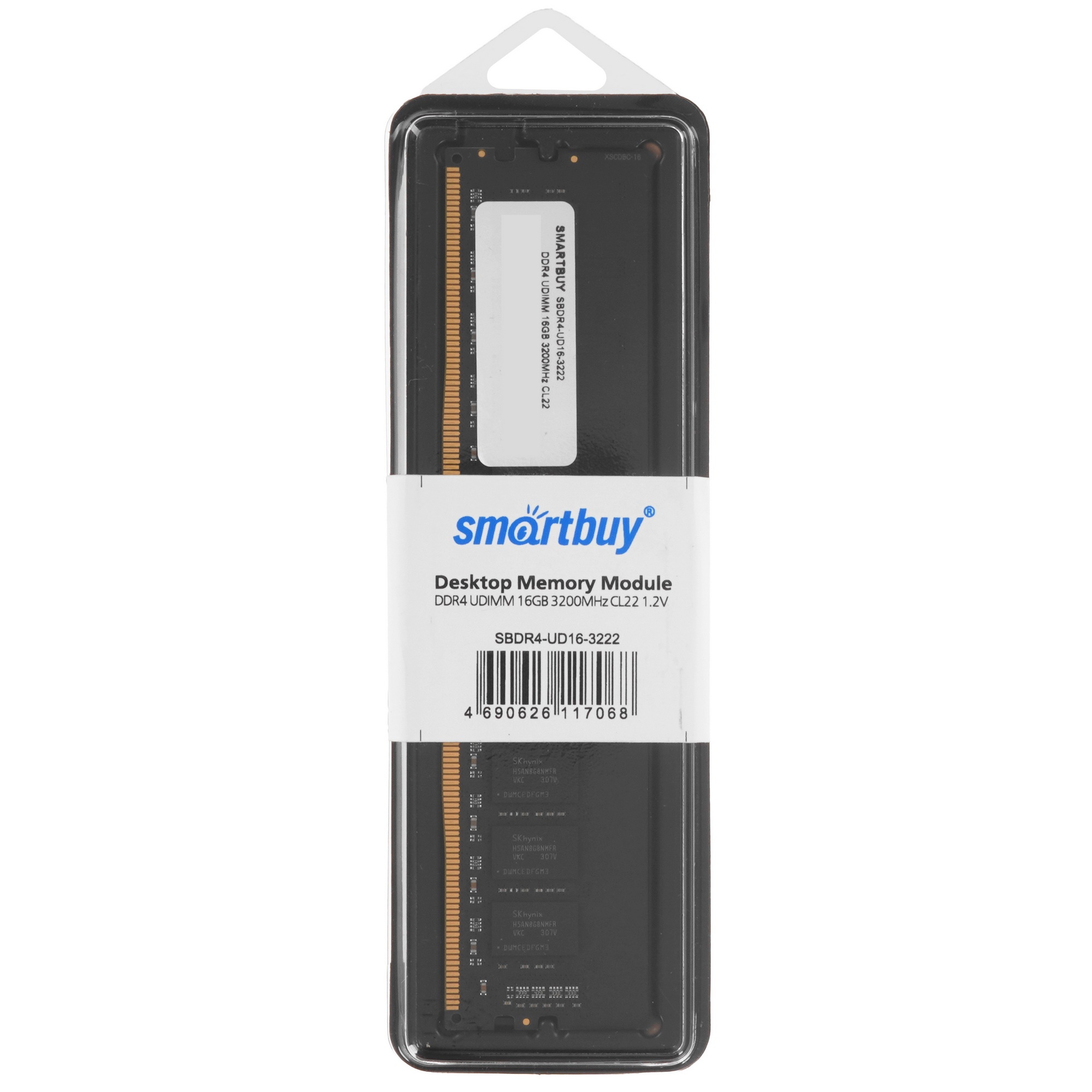Оперативная память Smartbuy, DDR4, 16GB (1x16 GB), 3200 MHz, CL22