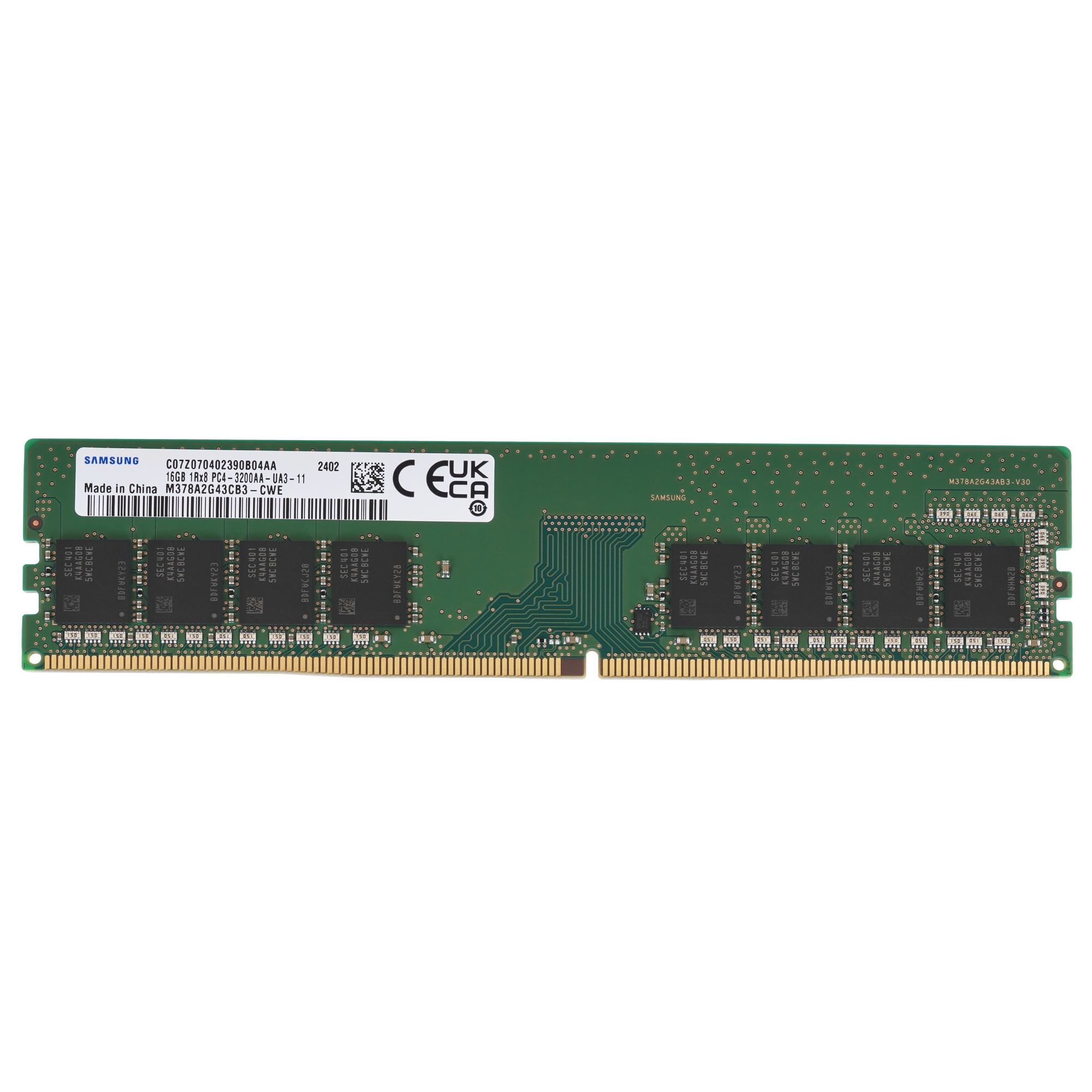 Оперативная память Samsung, DDR4, 16GB (1x16GB), 3200MHz, CL22, OEM