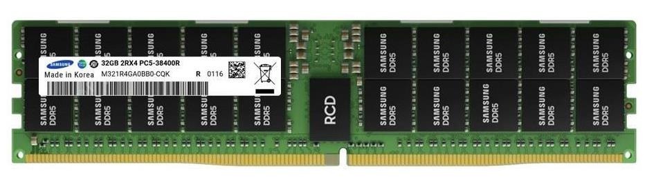 Оперативная память Samsung, DDR5, 32GB (1x32 GB), 4800 MHz, CL40, ECC, RDIMM