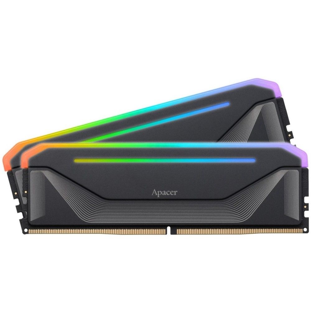 Оперативная память Apacer Nox, DDR5, 32GB (1x32 GB), 5600 MHz, CL40, радиатор, RGB, черный