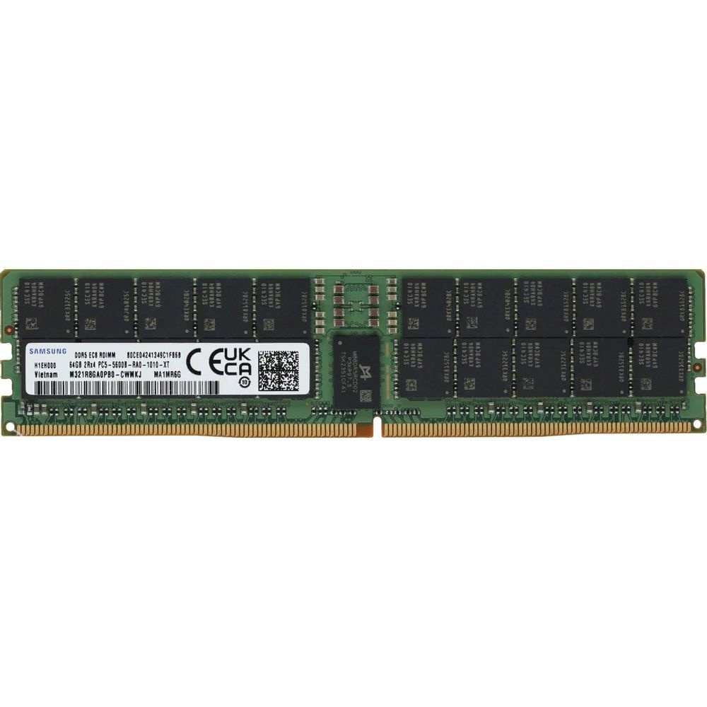 Оперативная память Samsung, DDR5, 64GB (1x64GB), 5600MHz, CL46, ECC, RDIMM, OEM