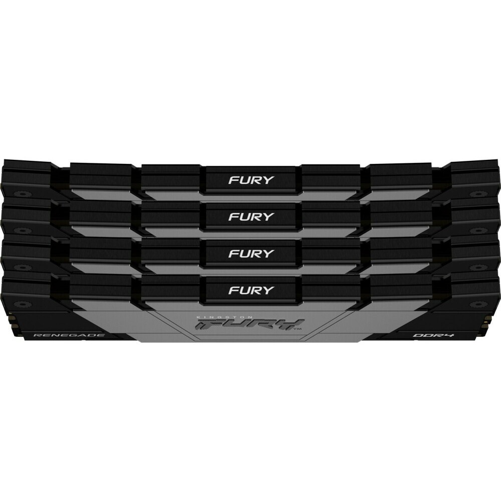 Оперативная память Kingston Fury Renegade, DDR4, 64GB (4x16GB), 3200MHz, CL16, радиатор, чёрный